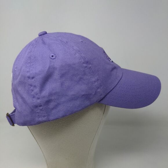 Newt Men's Slideback Hat Purple Adjustable 100% Cotton Embroidered Frog Logo - Picture 4 of 7